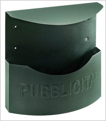 ALUBOX---CESTINI-Porta-PUBBLICITA'-CITY-NERO-BIG-TETTO-38X10X35H