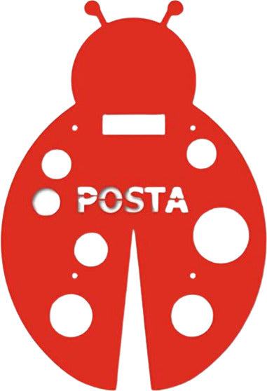 Alubox Frontale Intercambiabile per Cassetta Postale MIA Con Disegno Coccinella Rossa 1x40x27cm Fai da te/Ferramenta/Cassette della posta e accessori/Cassette postali con fissaggio a parete Liquidator Italia - Nicosia, Commerciovirtuoso.it
