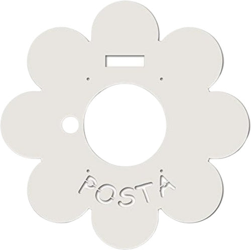 Alubox Frontale Intercambiabile per Cassetta Postale MIA Con Disegno Margherita Bianco 1x40.5x40.5cm Fai da te/Ferramenta/Cassette della posta e accessori/Cassette postali con fissaggio a parete Liquidator Italia - Nicosia, Commerciovirtuoso.it