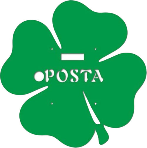 Alubox Frontale Intercambiabile per Cassetta Postale MIA Con Disegno Quadrifoglio Verde 1x38.5x40.5cm Fai da te/Ferramenta/Cassette della posta e accessori/Cassette postali con fissaggio a parete Liquidator Italia - Nicosia, Commerciovirtuoso.it