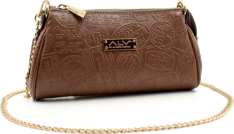 Alv by Alviero Martini Al008b2318 Mini Pochette Donna 100% Pelle Con Tracolla Removibile E Stampa Logo Borsa Elegante Con Chiusura a Cerniera 22x13x4cm Moda/Donna/Borse/Pochette e Clutch Starbag - Gaeta, Commerciovirtuoso.it