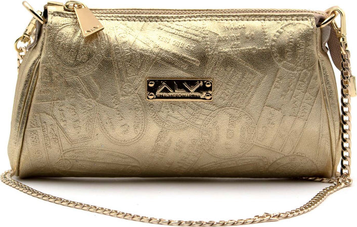 Alv-by-Alviero-Martini-Al008b2318-Mini-Pochette-Donna-100%-Pelle-Con-Tracolla-Removibile-E-Stampa-Logo-Borsa-Elegante-Con-Chiusura-a-Cerniera-22x13x4cm