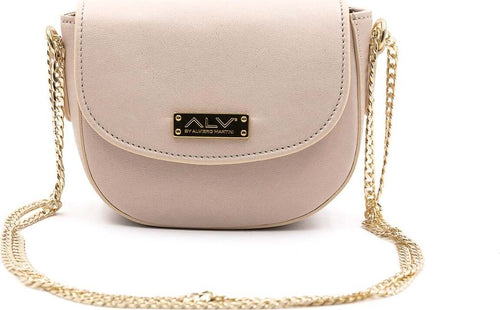 Alv-by-Alviero-Martini-Al011b1218-Mini-Bag-Donna-100%-Pelle-Foderata-Con-Tracolla-a-Catena-E-Chiusura-Magnetica-Pochette-Elegante-Tasca-Interna-Con-Cerniera-15x12,5x6cm