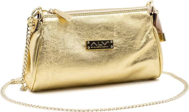 Alv by Alviero Martini Al011b1220 Borsetta Donna 100% Pelle Foderata Con Tracolla a Catena Removibile Pochette Con Singolo Scomparto E Chiusura a Cerniera 22x13x4cm Moda/Donna/Borse/Pochette e Clutch Starbag - Gaeta, Commerciovirtuoso.it