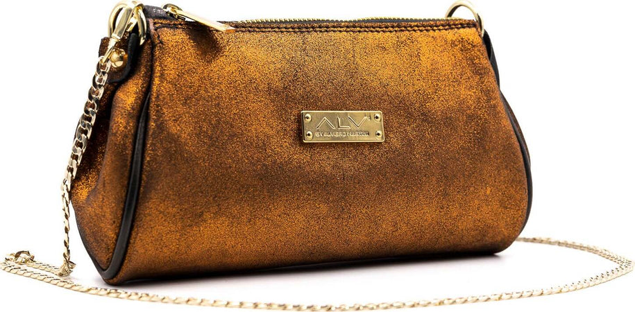 Alv by Alviero Martini Al011b1220 Borsetta Donna 100% Pelle Foderata Con Tracolla a Catena Removibile Pochette Con Singolo Scomparto E Chiusura a Cerniera 22x13x4cm Moda/Donna/Borse/Pochette e Clutch Starbag - Gaeta, Commerciovirtuoso.it