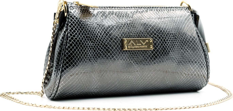 Alv by Alviero Martini Al011b1220 Borsetta Donna 100% Pelle Foderata Con Tracolla a Catena Removibile Pochette Con Singolo Scomparto E Chiusura a Cerniera 22x13x4cm Moda/Donna/Borse/Pochette e Clutch Starbag - Gaeta, Commerciovirtuoso.it
