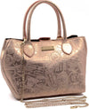 Alv by Alviero Martini Borsa Donna Elevation a Bauletto Stampata Con Catena Removibile E Pochette Interna Borsa Con Logo frontale e Doppia Chiusura a Clip 29×21,5×14 Cm Moda/Donna/Borse/Borse a mano Starbag - Gaeta, Commerciovirtuoso.it