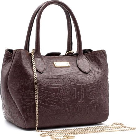 Alv-by-Alviero-Martini-Borsa-Donna-Elevation-a-Bauletto-Stampata-Con-Catena-Removibile-E-Pochette-Interna-Borsa-Con-Logo-frontale-e-Doppia-Chiusura-a-Clip-29×21,5×14-Cm