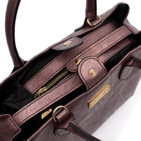 Alv-by-Alviero-Martini-Borsa-Donna-Elevation-a-Bauletto-Stampata-Con-Catena-Removibile-E-Pochette-Interna-Borsa-Con-Logo-frontale-e-Doppia-Chiusura-a-Clip-29×21,5×14-Cm