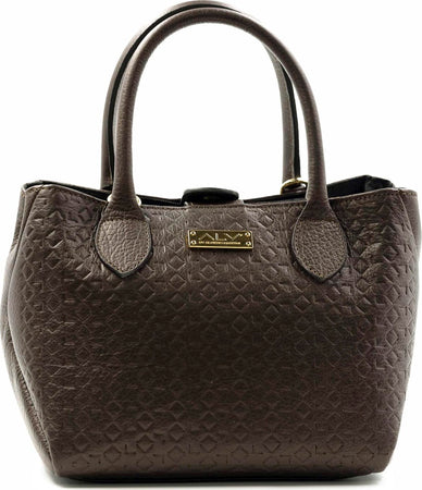 Alv-By-Alviero-Martini-P043-Borsa-Donna-A-Bauletto-Logata-In-Pelle-Elevation-Con-Catena-Borsa-Chiusura-A-Clip-Con-Pochette-Interna-29x21,5x14-Cm