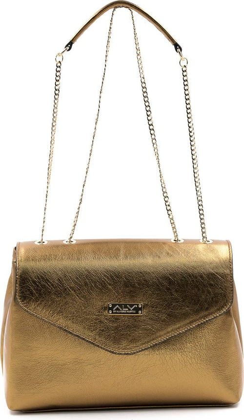 Alv-by-Alviero-Martini-P044-Borsa-a-Tracolla-Da-Donna-in-100%-Pelle-Liscia-Borsa-Fashion-Con-Patta-E-Manico-in-Pelle-E-Catena-Interno-Foderato-E-Tasca-Borsetta-32x22x12-Cm