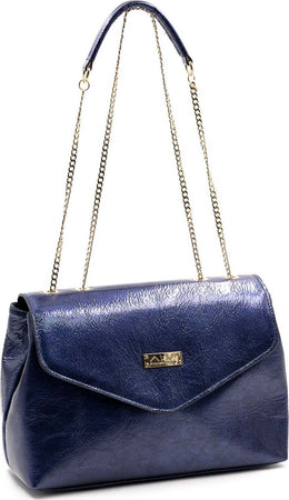 Alv by Alviero Martini P044 Borsa a Tracolla Da Donna in 100% Pelle Liscia Borsa Fashion Con Patta E Manico in Pelle E Catena Interno Foderato E Tasca Borsetta 32x22x12 Cm Moda/Donna/Borse/Borse a tracolla Starbag - Gaeta, Commerciovirtuoso.it