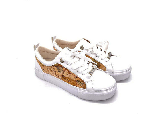 ALVIERO MARTINI 1 Classe Sneaker donna Bianco Geo/ Beige