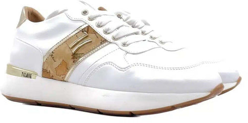 ALVIERO MARTINI 1 Classe Sneaker Donna White Geo Gold