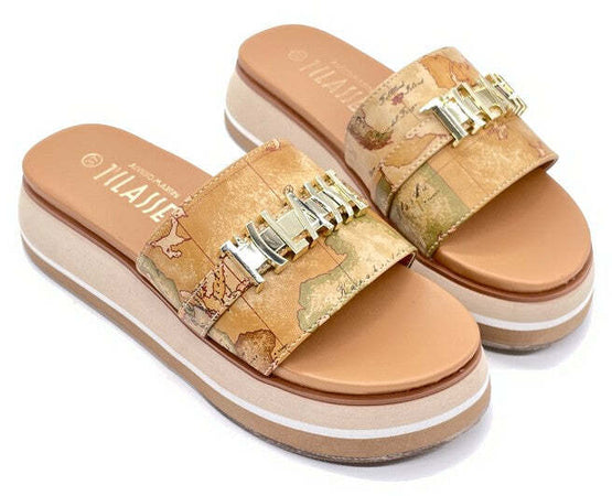 Ciabatte Mare Pantofole Alviero Martini Ciabatte Zeppa ALVIERO