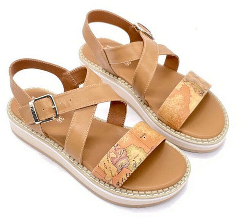 ALVIERO MARTINI 1Classe Sandali Donna Beige/ Geo