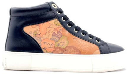 ALVIERO MARTINI Sneaker Alta Donna Black/ Geo Beige