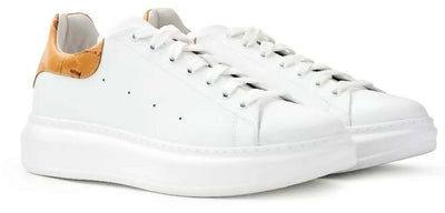 Alviero Martini Sneakers Uomo Eco In Pelle Liscia Scarpe Da Ginnastica Prima Classe Tinta Unita Geo Classic Nuova Collezione