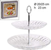 ALZATA CENTRO TAVOLA 2 RIPIANI LIVELLI IN VETRO DIAMANTE ALZATINA VASSOIO TORTE Casa e cucina/Stoviglie/Piatti ciotole e vassoi/Piatti per servire/Alzate per dolci e frutta Trade Shop italia - Napoli, Commerciovirtuoso.it