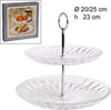 Alzata Centro Tavola 2 Ripiani Livelli In Vetro Diamante Alzatina Vassoio Torte Casa e cucina/Stoviglie/Piatti ciotole e vassoi/Piatti per servire/Alzate per dolci e frutta Trade Shop italia - Napoli, Commerciovirtuoso.it