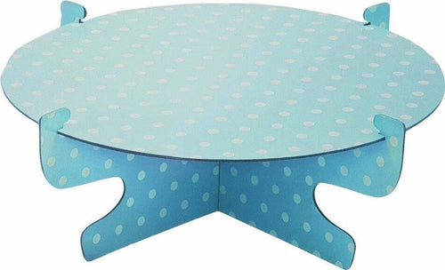 Alzata Stand Azzurro Pois 31cm In Cartone Carta Usa Getta Supporto Per Torta Casa e cucina/Stoviglie/Piatti ciotole e vassoi/Piatti per servire/Alzate per dolci e frutta Trade Shop italia - Napoli, Commerciovirtuoso.it