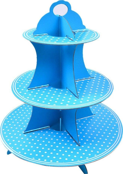 Alzatina In Cartone Porta Torta Dolci Cupcake 3 Ripiani Azzurro Con Pois Bianchi Casa e cucina/Stoviglie/Piatti ciotole e vassoi/Piatti per servire/Alzate per dolci e frutta Trade Shop italia - Napoli, Commerciovirtuoso.it