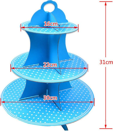 PINGEUI Confezione da 4 alzatine in cartone a 3 ripiani, supporto per torte pomeridiane in cartone rotondo per dessert, per compleanni, feste, matrimoni, Natale, anniversari PINGEUI Confezione da 4 alzatine in cartone a 3 ripiani, supporto per torte pomeridiane in cartone rotondo per dessert, per compleanni, feste, matrimoni, Natale, anniversari