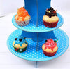 Alzatina In Cartone Porta Torta Dolci Cupcake 3 Ripiani Azzurro Con Pois Bianchi Casa e cucina/Stoviglie/Piatti ciotole e vassoi/Piatti per servire/Alzate per dolci e frutta Trade Shop italia - Napoli, Commerciovirtuoso.it