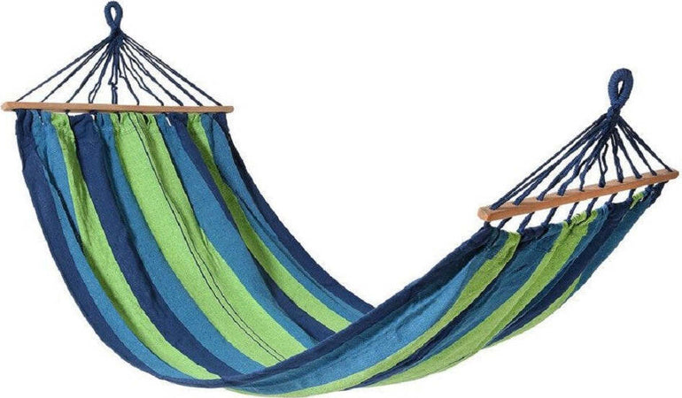 Amaca 200 X 100 Cm Tessile Riga Blu/verde Multicolore Campeggio Giardino 65203a Giardino e giardinaggio/Arredamento da giardino e accessori/Amache sedie sospese e accessori/Amache Trade Shop italia - Napoli, Commerciovirtuoso.it