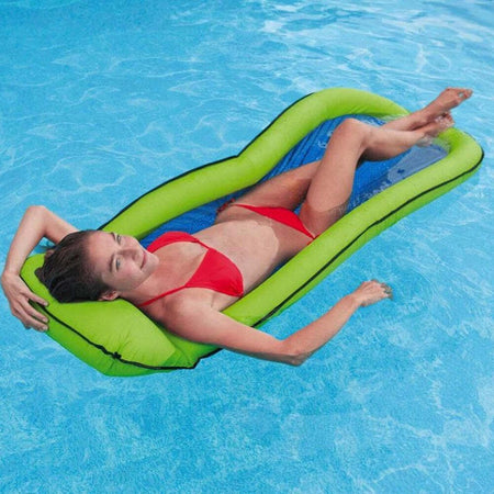 Amaca Materassino Gonfiabile Relax Mare Piscina Fondo A Rete 2 Colori Giochi e giocattoli/Sport e giochi all'aperto/Giochi aquatici e piscine per bambini/Canotti e gonfiabili galleggianti Trade Shop italia - Napoli, Commerciovirtuoso.it