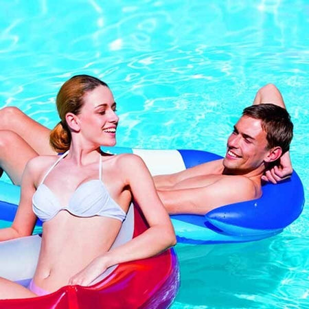 AMACA POLTRONA LOUNGE MATERASSINO 160X84 CM ROSSA E BLU GONFIABILE MARE PISCINA Giochi e giocattoli/Sport e giochi all'aperto/Giochi aquatici e piscine per bambini/Canotti e gonfiabili galleggianti Trade Shop italia - Napoli, Commerciovirtuoso.it
