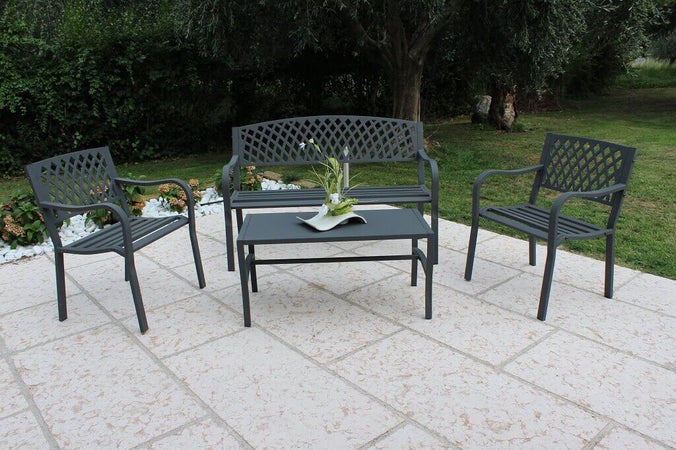 AMADO---panchina-da-giardino-2-posti-in-ferro-Antracite-Milani-Home