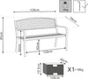 AMADO---panchina-da-giardino-2-posti-in-ferro-Antracite-Milani-Home
