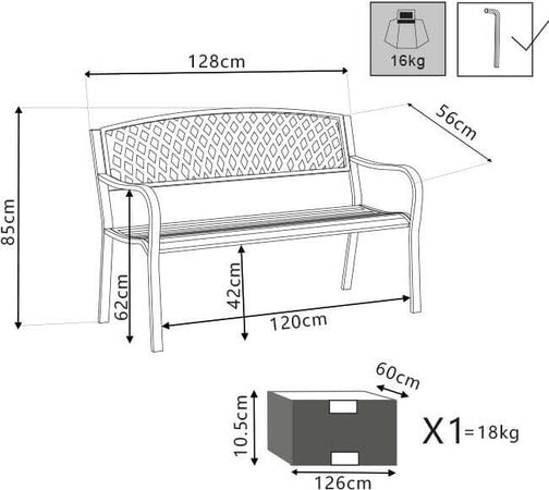 AMADO---panchina-da-giardino-2-posti-in-ferro-Antracite-Milani-Home