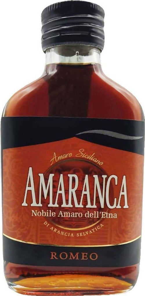 Amaranca 10cl Nobile Amaro dell'Etna di Arancia Selvatica Romeo Produzione Italiana Amaro Italiano Made in Italy Siciliano Amaro Tipici & Food - Bronte, Commerciovirtuoso.it