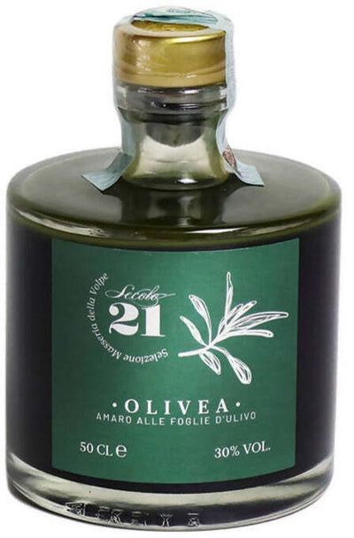 Amaro Olivea 0,5 lt liquore amaro estratto di foglia di ulivo 500ml in vetro digestivo alle erbe con foglie di ulivo e zenzero Secolo21