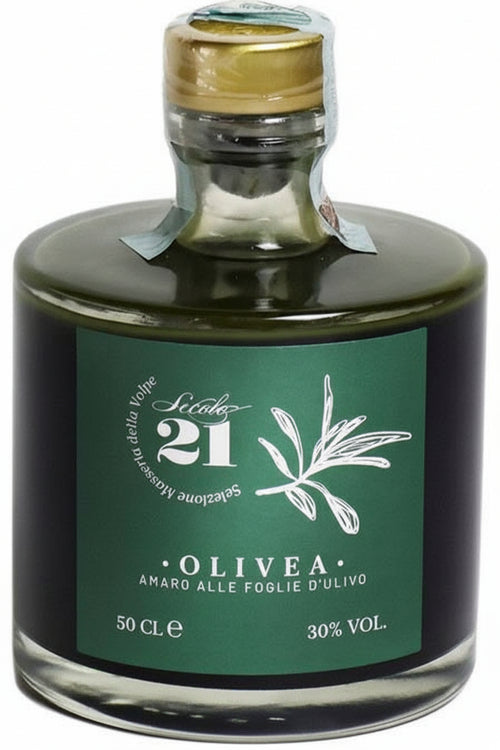Amaro Olivea 0,5 lt liquore amaro estratto di foglia di ulivo 500ml in vetro digestivo alle erbe con foglie di ulivo e zenzero Secolo21