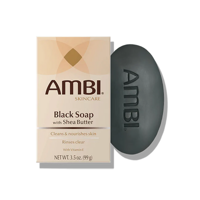 AMBI BLACK SOAP WITH SHEA BUTTER 3.5 oz SAPONETTE PER DOCCIA