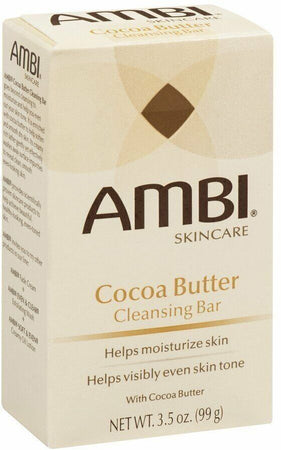 Ambi Cocoa Butter Soap 99 G Spone Burro per Bagno per Pelli Più Pulite E Uniformi