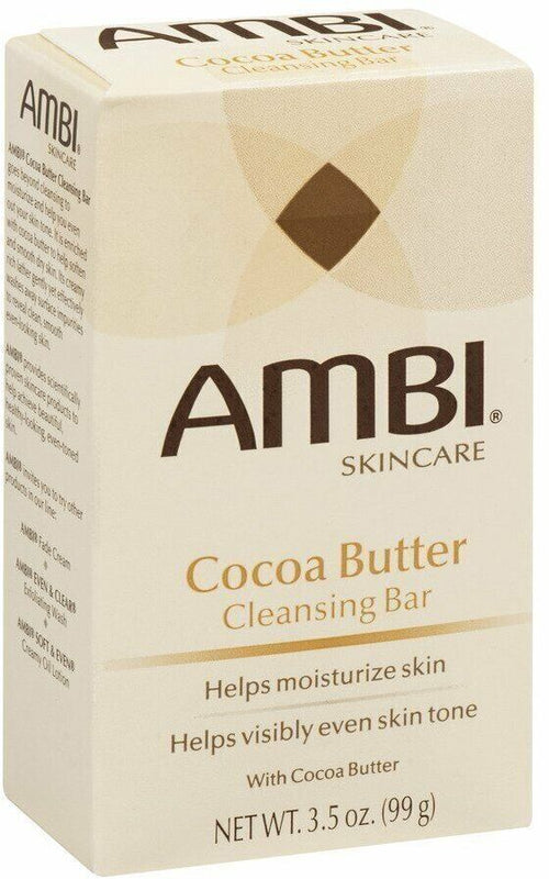 Ambi Cocoa Butter Soap 99 G Spone Burro per Bagno per Pelli Più Pulite E Uniformi