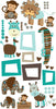 AMBIANCE LIVESET 50 STICKER ANIMALI SAVANA MULTICOLOR Casa e cucina/Decorazioni per interni/Decorazioni cameretta bambini/Sticker da muro e lettere in legno Scontolo.net - Potenza, Commerciovirtuoso.it