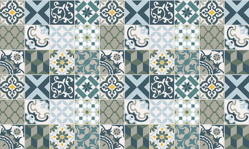 Ambiance Set di 60 adesivi murali Mosaico tanza, 15 × 15 cm A796 Casa e cucina/Decorazioni per interni/Decorazioni cameretta bambini/Sticker da muro e lettere in legno Scontolo.net - Potenza, Commerciovirtuoso.it
