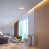 *STOCK* Portafaretto In Gesso Ceramico ad incasso 120x120x45mm foro tondo 40W GU10 IP20 - Eternal Parquet