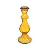 Candelabro in vetro jody blu zaffiro h 40cm prodotto con vetro riciclato