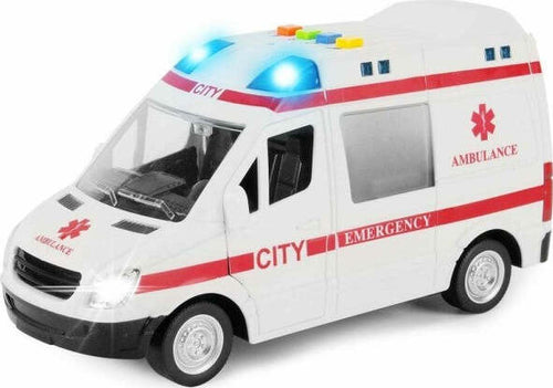 Ambulanza-Giocattolo-Bambini-Con-Movimento-A-Batterie-Sirena-Luci-E-Suoni