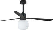 AMELIA L BALL LED Ventilatore da soffito nero Fai da te/Prodotti per la costruzione/Riscaldamento e raffreddamento/Sistemi mobili di climatizzazione/Ventilatori/Ventilatori da soffitto Led Mall Home - Napoli, Commerciovirtuoso.it