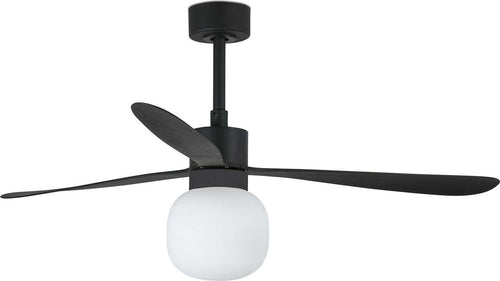 AMELIA L BALL LED Ventilatore da soffito nero Fai da te/Prodotti per la costruzione/Riscaldamento e raffreddamento/Sistemi mobili di climatizzazione/Ventilatori/Ventilatori da soffitto Led Mall Home - Napoli, Commerciovirtuoso.it