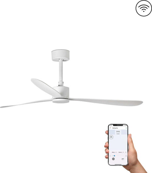 AMELIA L Ventilatore da soffito bianca SMART Fai da te/Prodotti per la costruzione/Riscaldamento e raffreddamento/Sistemi mobili di climatizzazione/Ventilatori/Ventilatori da soffitto Led Mall Home - Napoli, Commerciovirtuoso.it