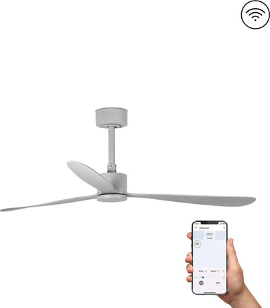 AMELIA L Ventilatore da soffito grigio SMART Fai da te/Prodotti per la costruzione/Riscaldamento e raffreddamento/Sistemi mobili di climatizzazione/Ventilatori/Ventilatori da soffitto Led Mall Home - Napoli, Commerciovirtuoso.it