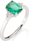 AMEN---Anello-regolabile-Princess-con-Zirconi-Verdi-e-Bianchi